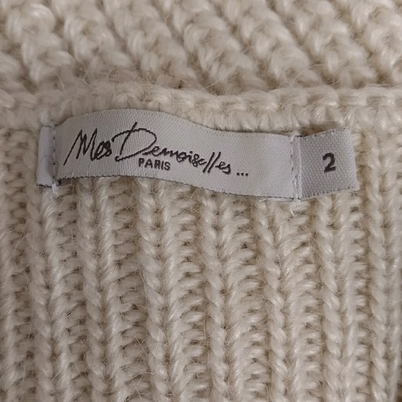 Mes Demoiselles Paris Luxury Designer Sweater Soft Alpaca Blend French Romantic - Picture 4 of 8